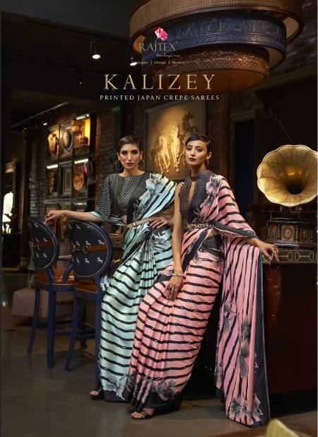 Kalizey By Rajtex Printed Japan Crepe Saree Suppliers In India